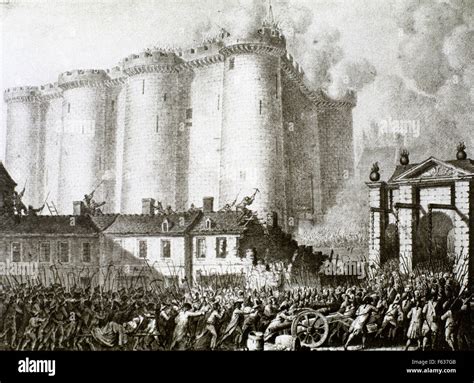 France, French Revolution. Storming of the Bastille, 14 July 1789 ...