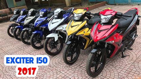 Yamaha Exciter 150cc 2017 Tổng hợp các màu sắc xe! - YouTube