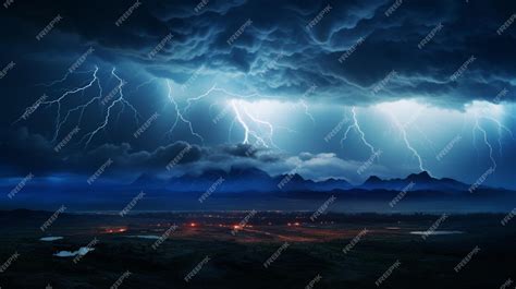 Premium Photo | Lightning Storm Background