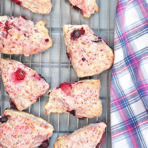 Mixed Berry Scones Recipe | Homemade & Yummy