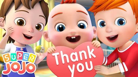 Please and Thank You Song | Super JoJo Nursery Rhymes & Kids Songs | Canciones para bebés ...