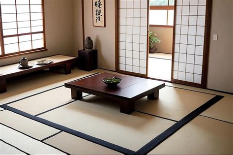 Premium Photo | Japanese Tatami Mat Flooring Design