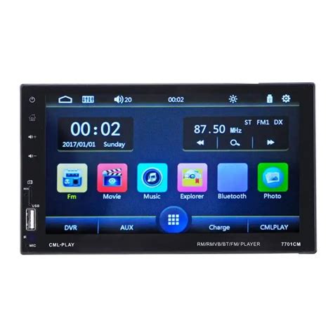 VODOOL 7inch HD LCD Touch Screen 2Din Bluetooth Car Stereo MP5 FM Radio ...