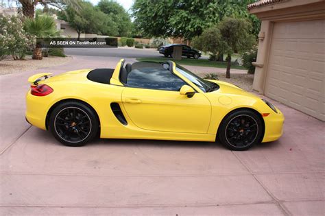 2014 Porsche Boxster Yellow With Black Rims