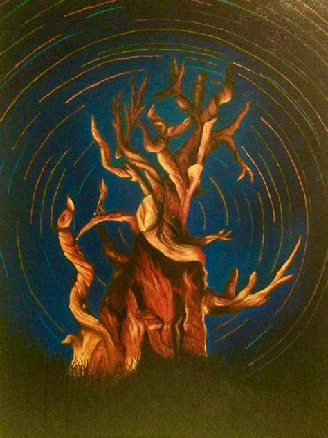 a tree on fire...from within | Art, Painting, My arts