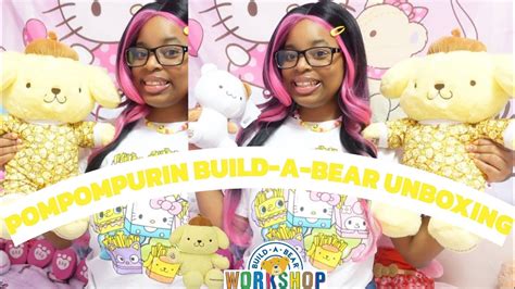 Pompompurin Build-A-Bear Unboxing - YouTube