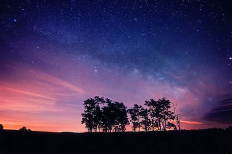 Starry Sky Sunset Free Wallpaper download - Download Free Starry Sky ...