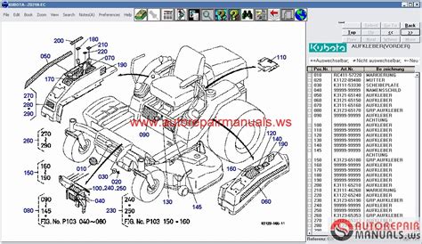 Kubota Tractors, Construction , Utility Vehicle, Spare Parts Catalog ...