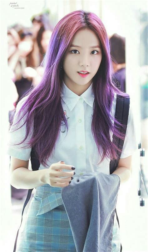 Kim Ji Soo Black Pink Jisoo Purple Hair Blackpink Jisoo 48840 | Hot Sex ...