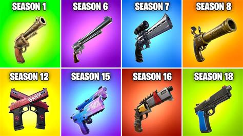 Evolution of All Fortnite Pistols (Season 1 - Season 22) - YouTube