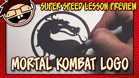 Lesson Preview How to Draw the MORTAL KOMBAT DRAGON Symbol Logo | posted by Samantha Simpson