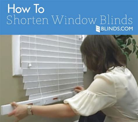 How to Shorten Blinds - Window FAQ - The Finishing Touch