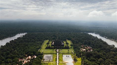 Drone Shot of Angkor Wat · Free Stock Photo