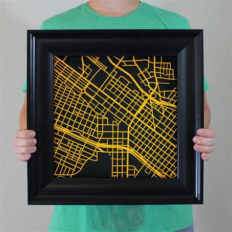 Virginia Commonwealth University Campus Map Art - City Prints