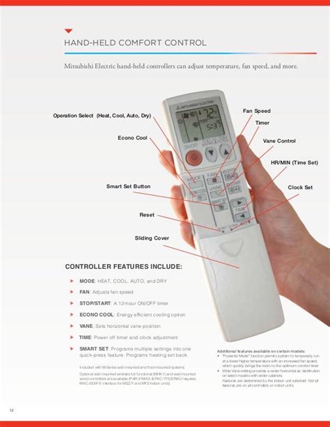 Mitsubishi Electric Heat Pump Remote Manual