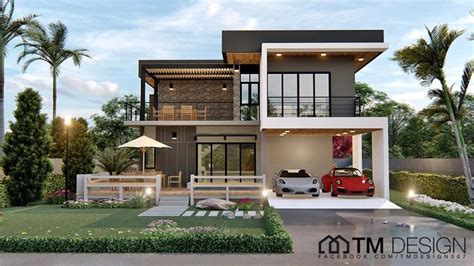 Jaw-dropping double-storey house with four bedrooms - Pinoy House Plans