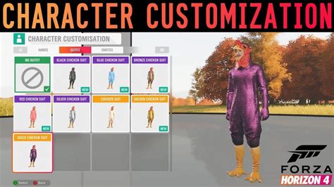 Forza Horizon 4 - NEW CHARACTER CUSTOMIZATION GAMEPLAY + EMOTES - YouTube