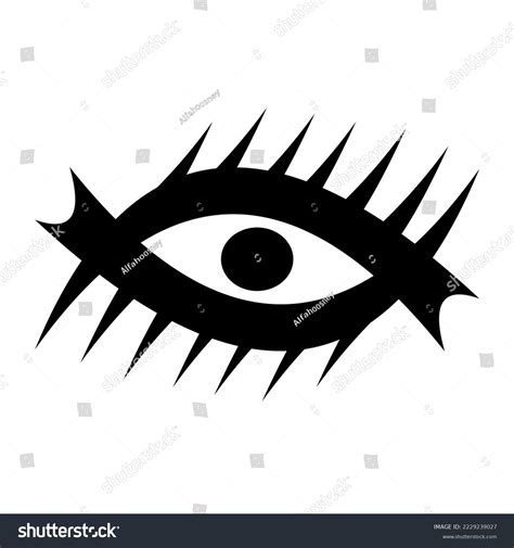 Eye Simple Black White Vector Logo Stock Vector (Royalty Free ...