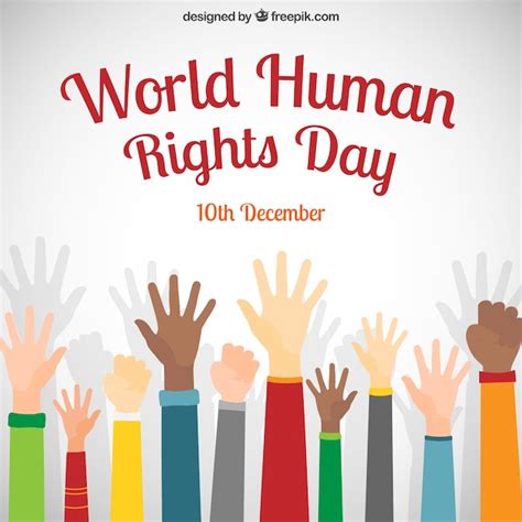 World human rights day poster | Free Vector