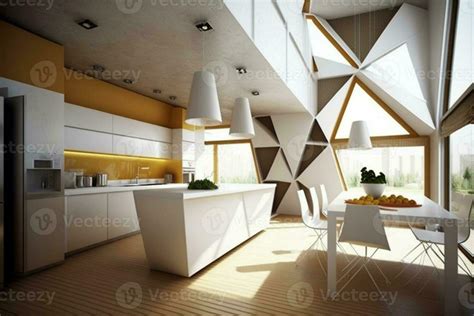 Modern Kitchen Interior Design Architecture AI Generated 23464607 Stock ...