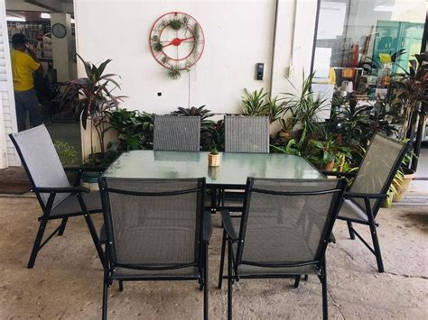 6-seater Dining Table Set *Folding Chairs* on Carousell