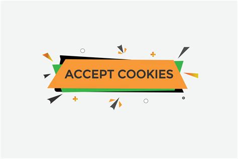 accept cookies vectors, sign, level bubble speech accept cookies ...