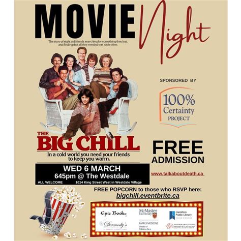 The Big Chill @ The Westdale, Westdale Theatre, Hamilton, 6 March