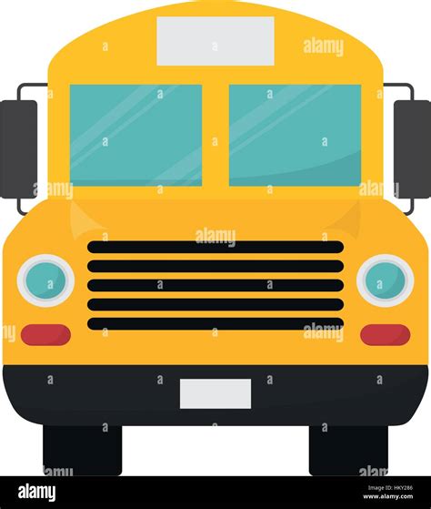 School bus front view icon vector illustration graphic design Stock Vector Art & Illustration ...