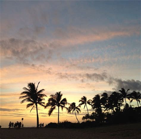 Sunset photos of Poipu Beach