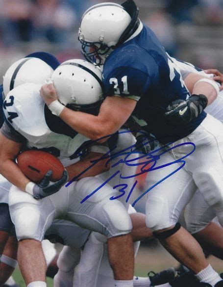 Autographed PAUL POSLUSZNY 8X10 Penn State University Photo - Main Line ...