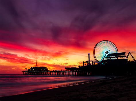 Santa Monica Sunset [] : HD wallpaper | Pxfuel