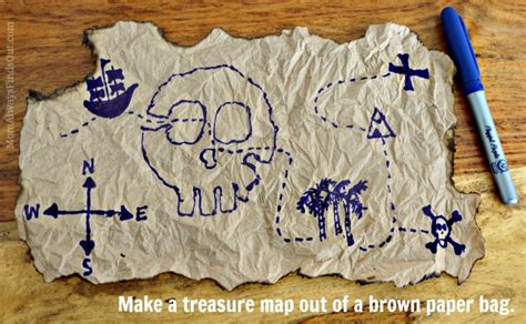 Pirate Party Ideas: How to Make a Treasure Map #PlayfulPurple #BICMerryMarking - Mom Always ...