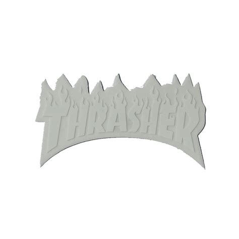 Thrasher Flame Logo Sticker - Small - Skate Society