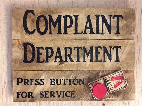 Complaint Department Sign | Etsy | Department, Complaints, Signs