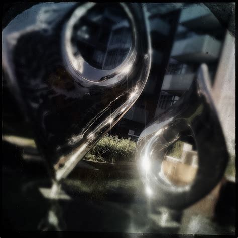 Olympic Village Stainless Sculpture Tintype | In the courtya… | Flickr