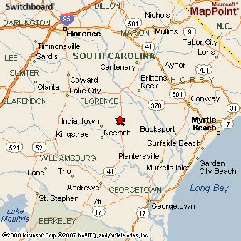 Hemingway, South Carolina Area Map & More