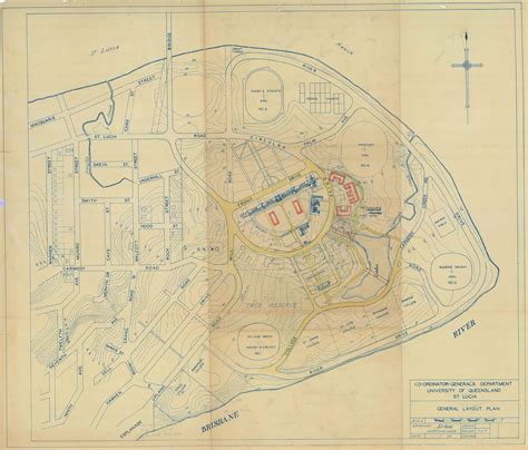 Layout Plan of University of Queensland site, 1950 | Queensland ...