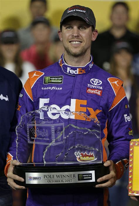 Denny Hamlin takes pole for NASCAR Cup race at Charlotte - The Garden Island