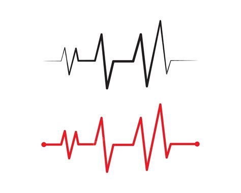 Heart Beat Line Vector Ekg Human White Vector, Ekg, Human, White PNG and Vector with Transparent ...