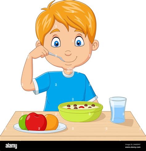 Healthy Breakfast Cartoon