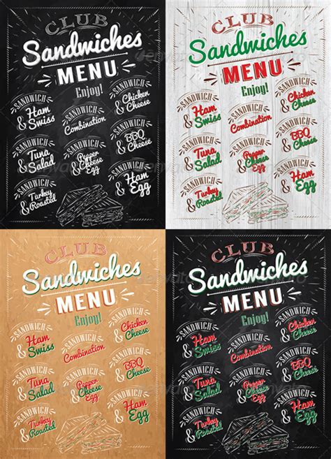 22+ Sumptuous Sandwich Menu Designs - PSD, AI | Free & Premium Templates