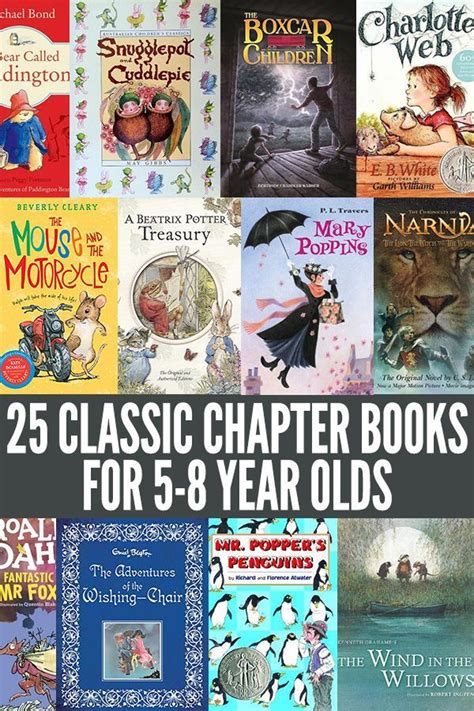 25+ Classic Chapter Books for 5-8 Year Olds: Great Read Aloud Titles ...