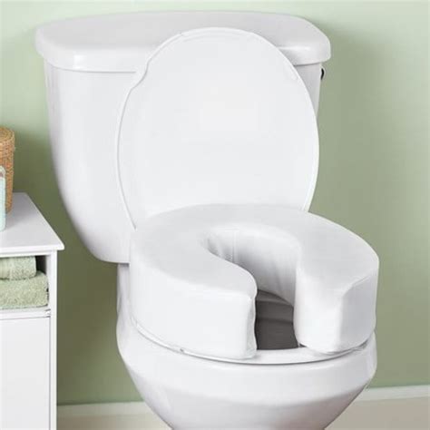 Portable Toilet Seat Riser, Elevated Raised Cushion, 4" - Walmart.com