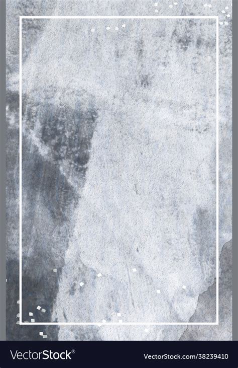 Rectangle frame on gray grunge background Vector Image