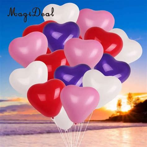 10pcs 12 inch Latex Love Heart Balloons Wedding Birthday Party Decoration-in Ballons ...