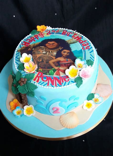 Moana Birthday cake | Moana birthday party cake, Moana birthday cake, Cake