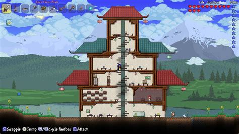 I was feeling a bit inspired by the dynasty wood : r/Terraria