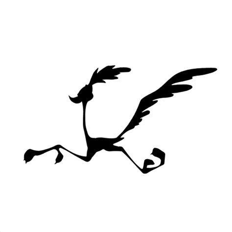 Silhouettes answer: ROAD RUNNER | Cartoon silhouette, Road runner, Cartoon tattoos