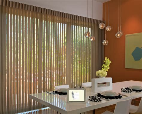 Hunter Douglas Vertical Blinds - Motorized Window Coverings - Two Blind Guys - Modern - Vertical ...