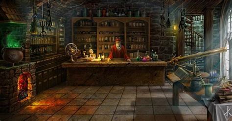 Wonderful! My dream alchemy astrology laboratory. | Interior concept art, Fantasy shop, Fantasy ...